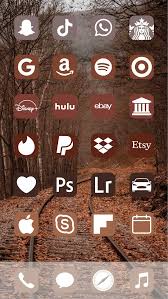 Aesthetic Fall Ios 14 App Icons Pack 72 Icons 10 Colors Etsy In 2020 App Icon Icon Pack Icon