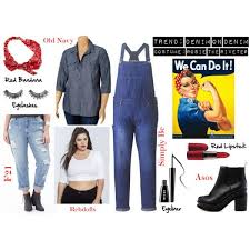 Rosie the riveter halloween costume. Designer Clothes Shoes Bags For Women Ssense Diy Halloween Costume Halloween Costumes Costumes