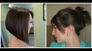 Bangs are always in style, and if you're fortunate enough to have long medium to thick hair, you can easily pull off this style. How To Do A Messy Bun With Short Hair Youtube
