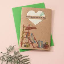 Seed paper is a handmade paper embedded with the seeds of wildflowers or herbs. By Molly Izzie Little Seeds Plantable Cards