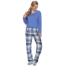 kohls womens sonoma goods for life pajamas top pants