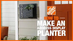 A address planter plaque, is a minor detail to beautify your home. How To Make A House Number Planter The Home Depot
