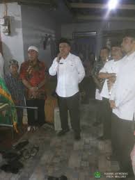 Sambutan mewakili tuan rmh oleh bpk baharuddin ketua rw. Ka Kankemenag Kota Ambon Pimpin Acara Kedinasan Pelepasan Jenazah Pengawas Pai
