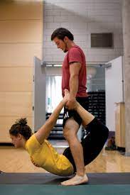 Classes are slower paced, but holding the poses can be more. New Twist To Yoga Partner Yoga Elizabeth Zabel