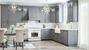 Subway tiles are a unique way to create a look that does not go out of style. Rta Wood 10x10 Modern Shaker Grey Kitchen Cabinets Dark Gray Lifetime Warranty Ebay