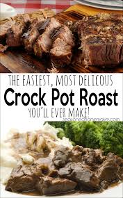 Combine gravy ingredients and add them to the crock pot along with the roast, potatoes, and carrots. Crock Pot Roast Beef
