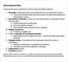 Recruitment Strategic Plan Template Awesome Sample Recruiting Plan Template 9 Free Documents In 2020 Recruitment Plan Business Plan Template Free Action Plan Template