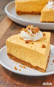 No Bake Pumpkin Cheesecake Avoids The Unnecessary Oven Recipe Desserts No Bake Pumpkin Cheesecake Pumpkin Cheesecake Recipes