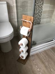 Toilettenschleimhalter Freestanding Floor Stehend Toilettenhalter Handmade Timber Pure Mineral Copper Toiletten Toilet Roll Holder Freestanding Diy Toilet Paper Holder Toilet Roll