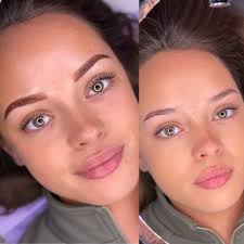 Use a small slanted makeup brush to form the base of your eyebrow. Ombre Powder Brows Alaina