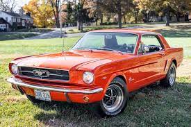 For Sale 1964 1 2 Ford Mustang Coupe Orange 289ci V8 Auto Trans Stangbangers Ford Mustang Coupe Ford Mustang 1964 Ford Mustang