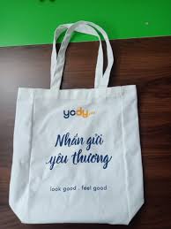 In logo Túi vải CANVAS YODY theo yêu cầu làm Quà tặng ĐẸP, RẺ, giao nhanh