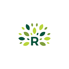 Letra R Arvore Folha Natureza Marca Verde Logotipo Vetorial Icone Ilustracao Vetor Premium