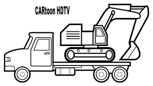 Make a coloring book with vehicle car carrier for one click. Truck Coloring Pages Colors Car Carrier Truck Fun Colouring Book Video Youtube