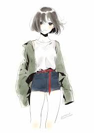 artist 森倉円 morikuraen ボブ イラスト アニメの女の子のデッサン アニメのポーズ