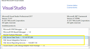 Oct 25, 2017 · download visual studio professional 2017 for windows to build an app for any platform. Visual Studio 2017 Does Not Have Business Intelligence Integration Services Projects Stack Overflow