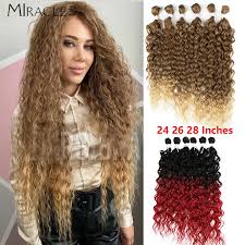 Shop with confidence on ebay! Synthetic Hair Extensions Afro Kinky Curly Hair Bundles Ombre Blonde 24 28inch 6 Pcs Heat Resistant Curly Hair For Black Women Synthetic Weave Aliexpress