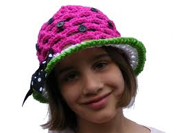 Crochet Hat Patterns Watermelon or Patriotic Sun Hat Crochet Sun Hat Baby  Thru Tween Instant Download No. 53