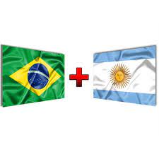 Já pensaram que as cores nas bandeiras não tem nada a ver com o nome dos países? Kit De Bandeiras Brasil Argentina