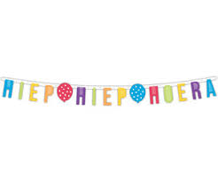 Letterslinger Hiep Hiep Hoera Multicolor Letterslingers Verjaardag Party Love Nl