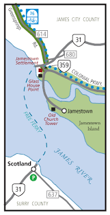 jamestown scotland ferry travel virginia department of