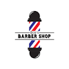 Dark grey and gold barber shop vintage business card. 1
