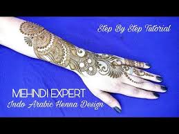 New Easy And Simple Floral Arabic Henna Design For Hands Mehndi Designs Step By Step Tutorial 2 Youtu Arabic Henna Designs Henna Designs Hand Henna Designs