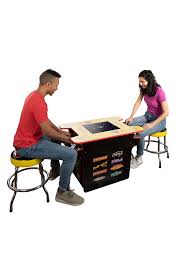 You can now add a pair of stools to your machine order for just $100! Pac Man Head To Head Arcade Table Arcade1up