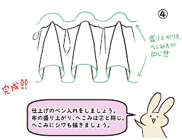 フリルの描き方を初心者が上達するコツ！｜布・シワを理解して画力UP - イラスト・漫画(マンガ)教室 egaco(エガコ)