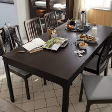 There is plenty of space for the whole family, their relatives and friends. Ekedalen Extendable Table Dark Brown 180 240x90 Cm Ikea