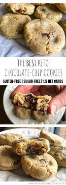 Chewy Keto Chocolate Chip Cookies Recipe Keto Chocolate Chips Keto Friendly Desserts Keto Cookie Recipes
