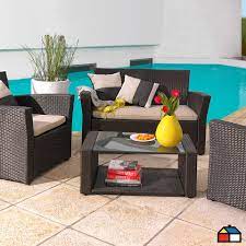 En divino tenemos juego comedor ext marrón rattán sintético y aluminio catania para que tu hogar sea como lo soñaste. Te Imaginas Este Juego De Ratan 4 Piezas E Tu Living Juego De Living Muebles De Exterior Muebles Ratan