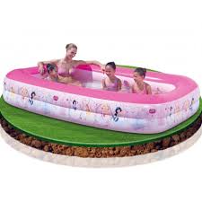 Piscine Enfant Rectangle Gonflable Disney Princesse 269cm