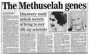 Unlocking the secrets of longevity genes a handful of genes that control the body's defenses during hard times can also dramatically improve health and prolong life in diverse organisms. Methuselah Genes Crucial Section Of Chromosome 4 Peculiar To People Aged Over 100 Yrs E G Queen Mother Methuselah Scientist Longer Life