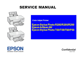 Once the limit has been reached, a warning light flashes and a message that your printer requires maintenance appea. Epson Stylus Photo R280 Service Manual Pdf Download Manualslib