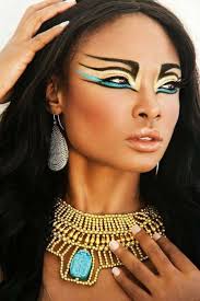 Kostum Fur Halloween Frau Und Make Up Einfach Und Schnell Mein Design Tribales Make Up Fantasy Make Up Agyptisches Makeup