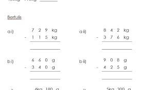 Matematik tahun 4 bidang : Latihan Jisim 4 Matematik Kssr Tahun 3 Resep Kuini