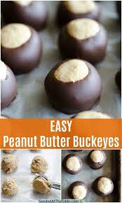 This Simple Peanut Butter Buckeyes Recipe Is A Classic No Bake Christmas Candy That Can Be Peanut Butter Buckeyes Easy Christmas Candy Recipes Buckeyes Recipe