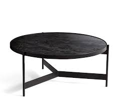 Warren 32 Round Marble Coffee Table Pottery Barn In 2020 Marble Coffee Table Marble Round Coffee Table Black Marble Coffee Table