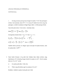 Y 23 52 x 6 x 1 y 62 10x 1 y. Makalah Aplikasi Persamaan Diferensial 1