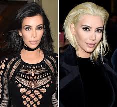 Lauren conrad hair color (balayage) product used: Pics Kim Kardashian S Blonde Hair New Color At Paris Fashion Week Hollywood Life