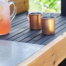 My project involved creating an outdoor cooking area. Outdoor Kitchen With Concrete Countertop