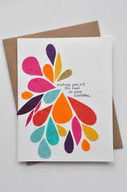 Repeat this for all sides. Happy Birthday Handmade Birthday Card One Of A Kind Abstract Colorful Feathers Pa Simple Birthday Cards Creative Birthday Cards Handmade Birthday Cards