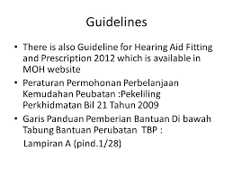Pekeliling ketua setiausaha bil 2 tahun 2004. Sessi Dialog Antara Perkhidmatan Audiologi Di Kementerian Kesihatan Malaysia Dan Pusat Pendengaran Swasta Pls Me Ppt Download