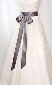Bridal Sash Romantic Luxe Satin Ribbon Sash Wedding Sashes Deep Graphite Gray 2 25 In Bridal Backless Wedding Dress Red Wedding Dresses Wedding Sash