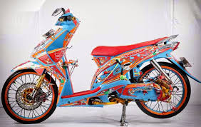 Modifikasi Honda Beat Airbrush Honda Motor Airbrush