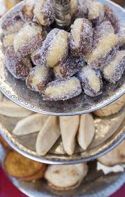 Moroccan Dates Stuffed With Almond Paste Flavored With Orange Flower Water And Cinnamon Morrocan Food Morocco Food Moroccan Desserts