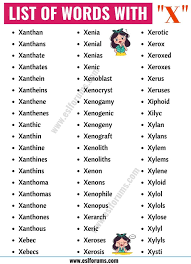 How many words begin with x? Words That Start With X Useful List Of 60 Words With X In English Esl Forums Best Scrabble Words English Vocabulary Words Learning Scrabble Words