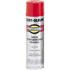Rust Oleum Professional 15 Oz Gloss Industrial Enamel Spray Paint Safety Red Hills Flat Lumber