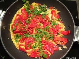 Le Blog De Clementine Omelette Au Poivrons Pointus Blog Cuisine Alimentation Cuisine Orientale